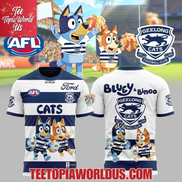 Geelong Cats Bluey and Bingo Collection Hoodie