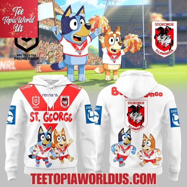George Illawarra Dragons x Bluey and Bingo Hoodie