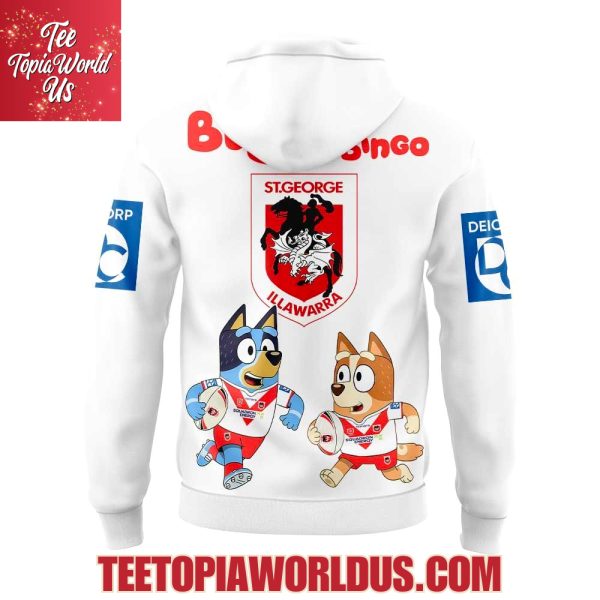 George Illawarra Dragons x Bluey and Bingo Hoodie