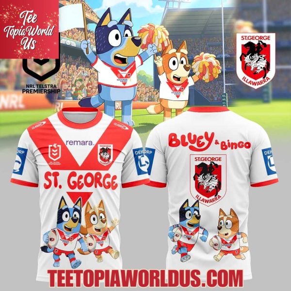George Illawarra Dragons x Bluey and Bingo Hoodie