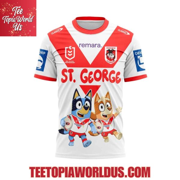 George Illawarra Dragons x Bluey and Bingo Hoodie