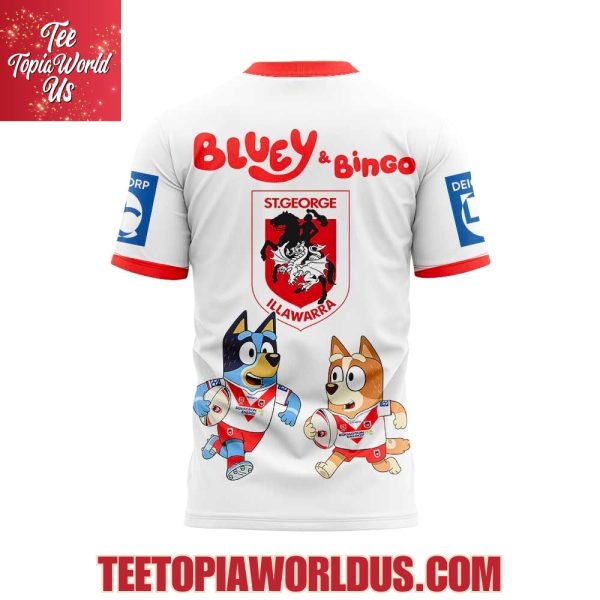 George Illawarra Dragons x Bluey and Bingo Hoodie