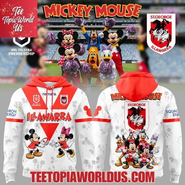 George Illawarra Dragons x Mickey Mouse Hoodie