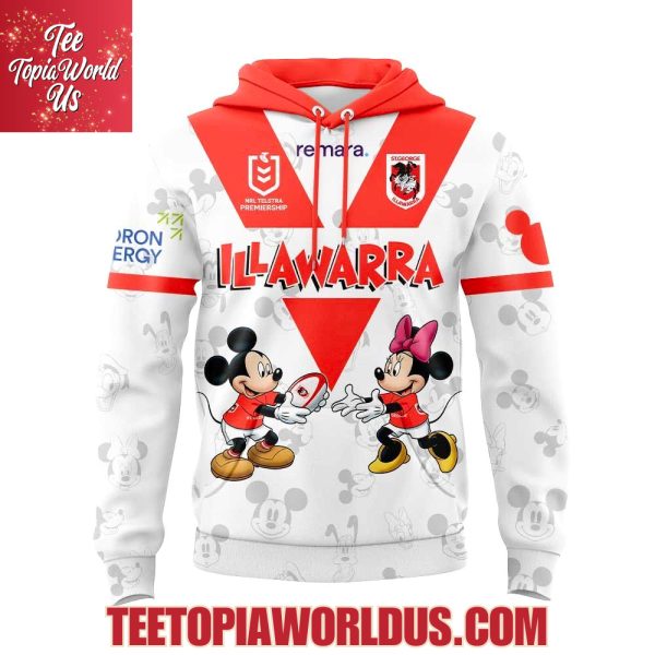 George Illawarra Dragons x Mickey Mouse Hoodie