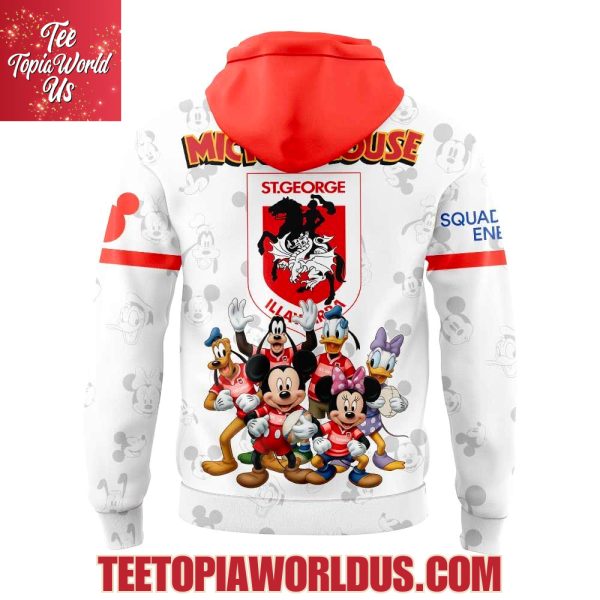 George Illawarra Dragons x Mickey Mouse Hoodie