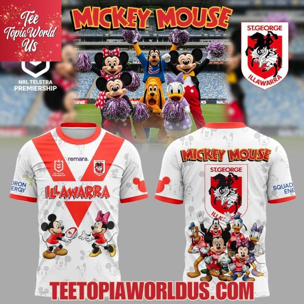 George Illawarra Dragons x Mickey Mouse Hoodie
