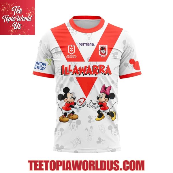 George Illawarra Dragons x Mickey Mouse Hoodie