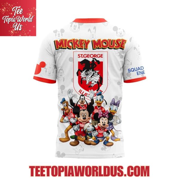 George Illawarra Dragons x Mickey Mouse Hoodie