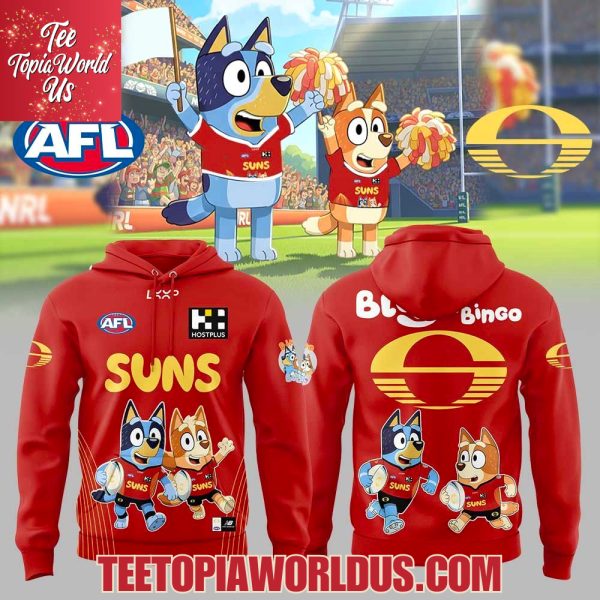 Gold Coast Suns Bluey and Bingo Hoodie