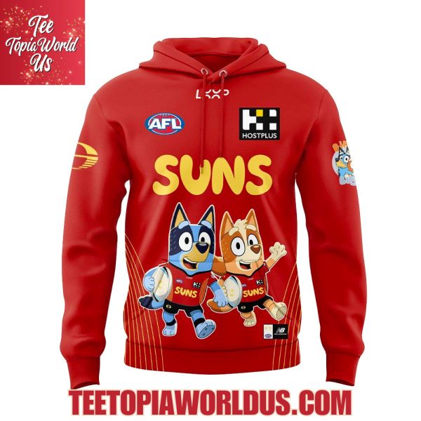Gold Coast Suns Bluey and Bingo Hoodie