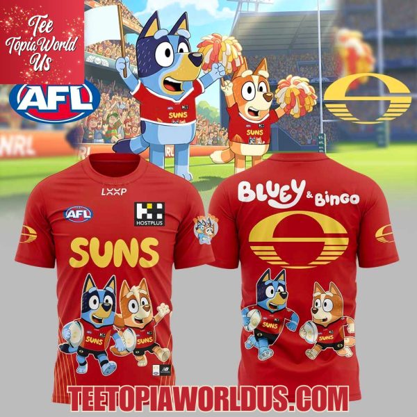 Gold Coast Suns Bluey and Bingo Hoodie