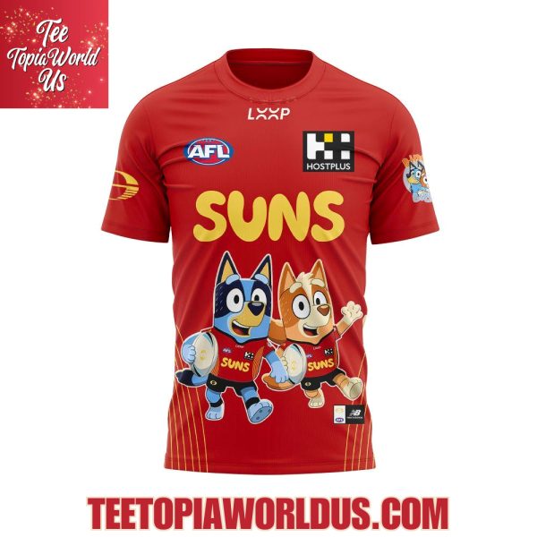 Gold Coast Suns Bluey and Bingo Hoodie