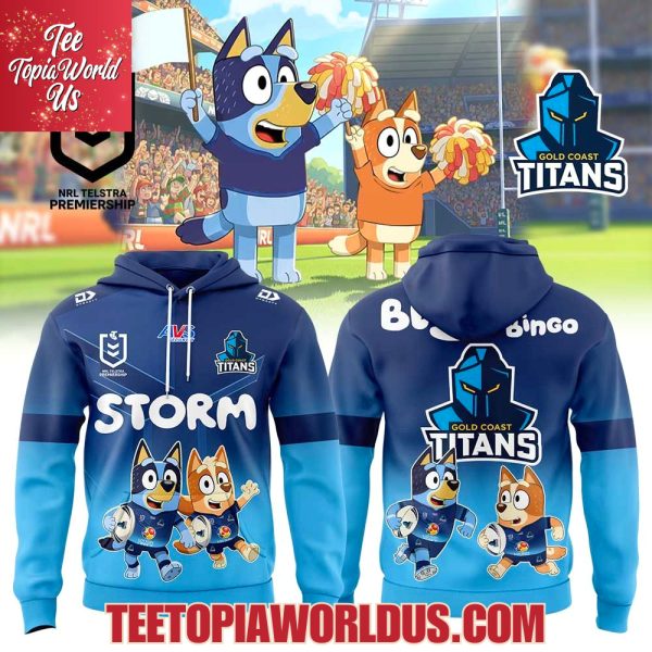 Gold Coast Titans Bluey and Bingo Hoodie