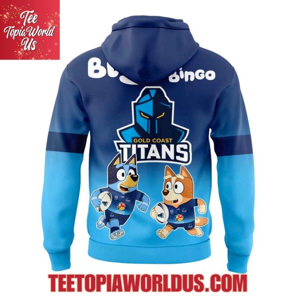 Gold Coast Titans Bluey and Bingo Hoodie