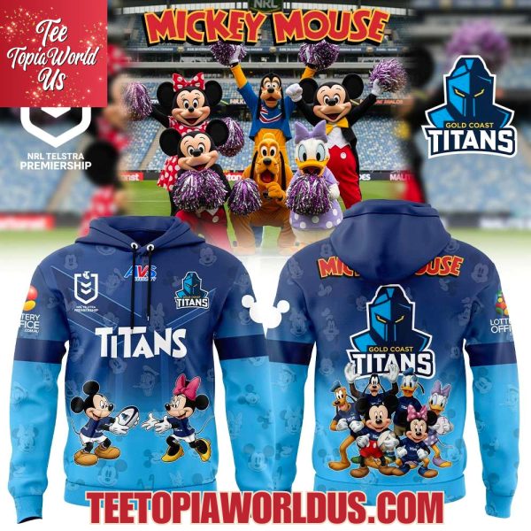 Gold Coast Titans x Mickey Mouse Hoodie