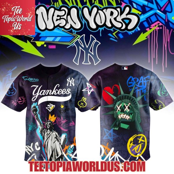 Graffiti New York City x New York Yankees Street Style Jersey