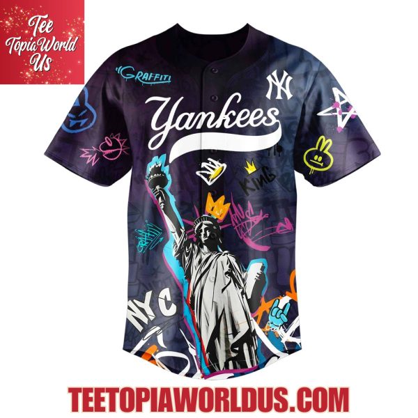 Graffiti New York City x New York Yankees Street Style Jersey