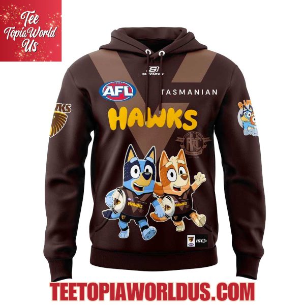 Hawthorn Hawks x Bluey and Bingo Hoodie