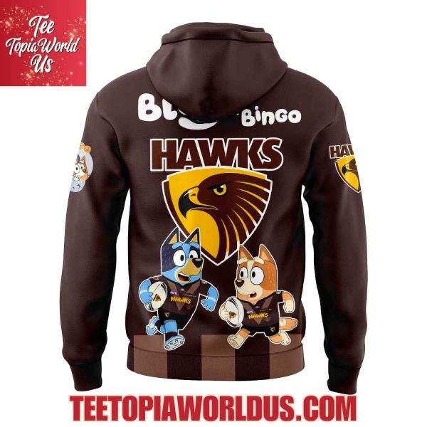 Hawthorn Hawks x Bluey and Bingo Hoodie