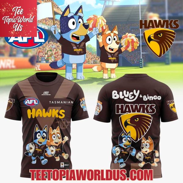Hawthorn Hawks x Bluey and Bingo Hoodie