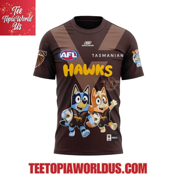 Hawthorn Hawks x Bluey and Bingo Hoodie