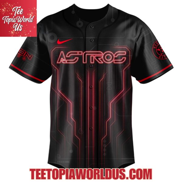 Houston Astros x Neon Red Lines Special Edition Jersey