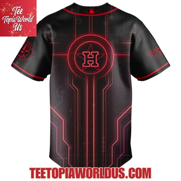 Houston Astros x Neon Red Lines Special Edition Jersey