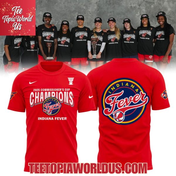 Indiana Fever 2025 WNBA Commissioner’s Cup Champions Red Hoodie