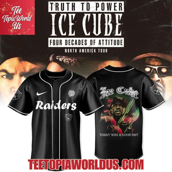 Las Vegas Raiders x Ice Cube 4 Decades of Attitude Tour 2025 Jersey