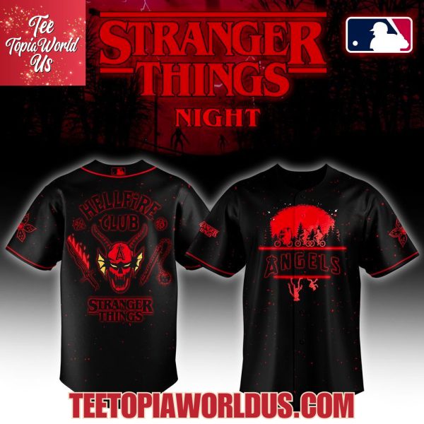Los Angeles Angels x Stranger Things Night Jersey