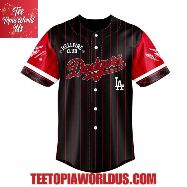 Los Angeles Dodgers x Hellfire Club Redline Pinstripe Jersey