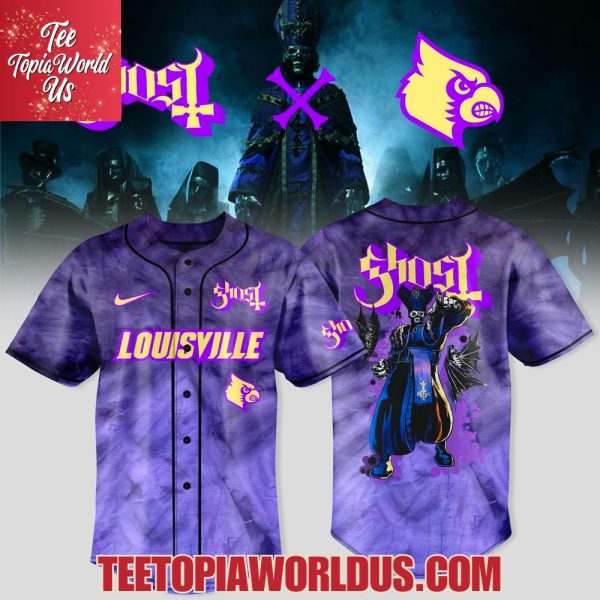 Louisville Cardinals x Ghost Band World Tour Merch 2025 Baseball Jersey