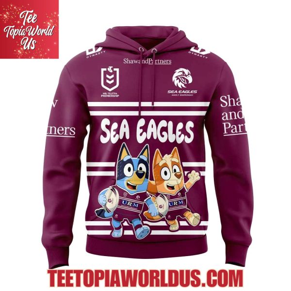 Manly Sea Eagles Bluey and Bingo Hoodie