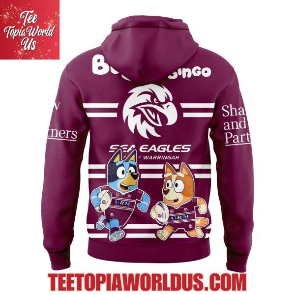 Manly Sea Eagles Bluey and Bingo Hoodie