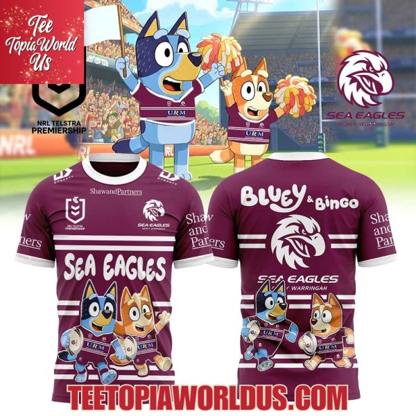 Manly Sea Eagles Bluey and Bingo Hoodie