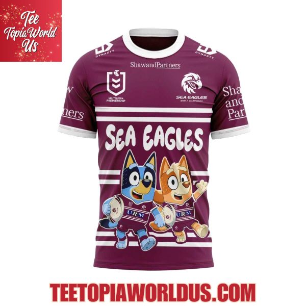 Manly Sea Eagles Bluey and Bingo Hoodie