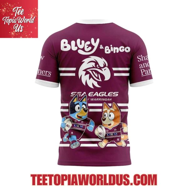 Manly Sea Eagles Bluey and Bingo Hoodie