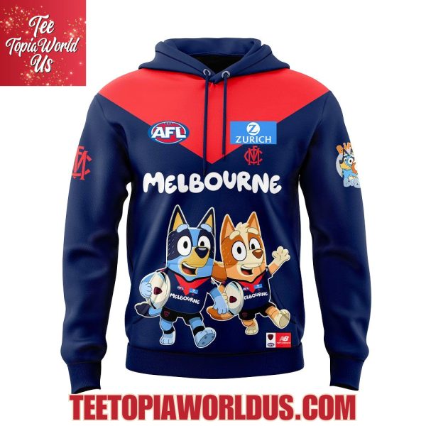 Melbourne Demons Bluey and Bingo Hoodie