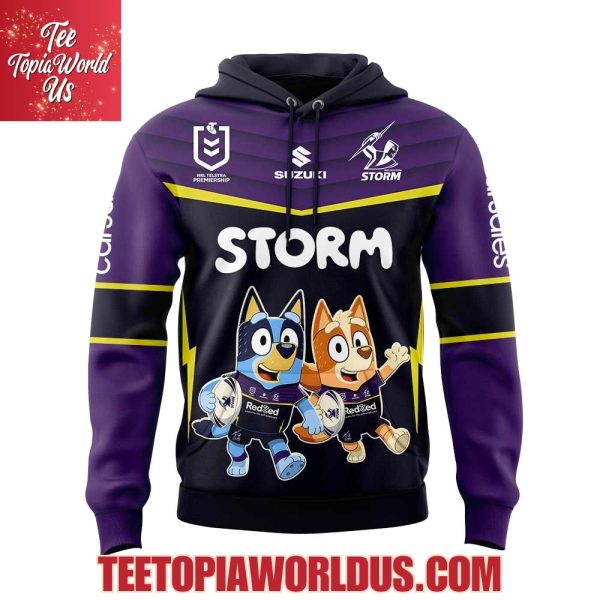 Melbourne Storm Bluey and Bingo Hoodie