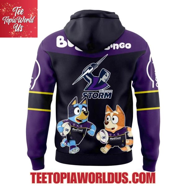 Melbourne Storm Bluey and Bingo Hoodie