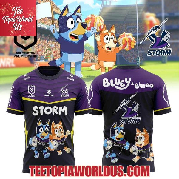 Melbourne Storm Bluey and Bingo Hoodie