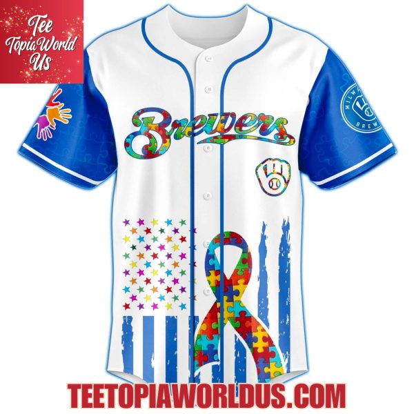 Milwaukee Brewers × Special Autism Awareness Month Limited Edition Jersey