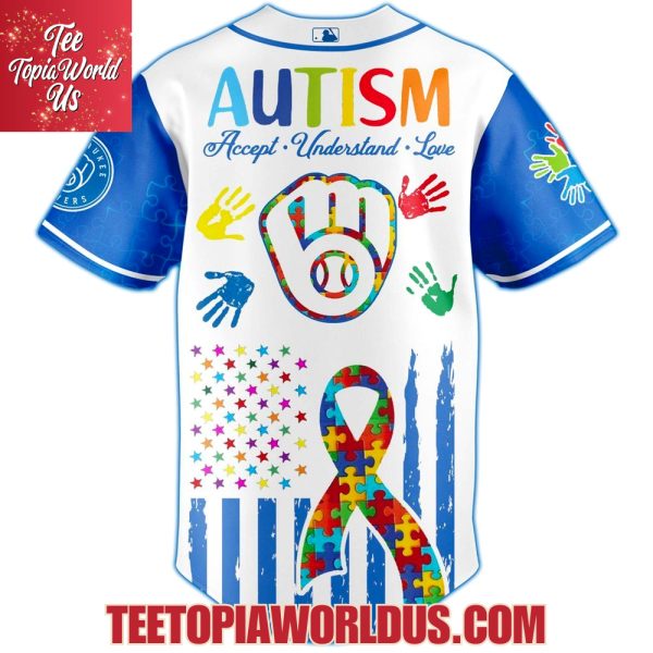Milwaukee Brewers × Special Autism Awareness Month Limited Edition Jersey