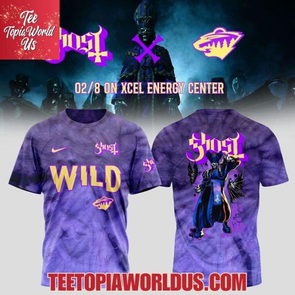 Minnesota Wild x Ghost Tour Merch 2025 T-Shirt