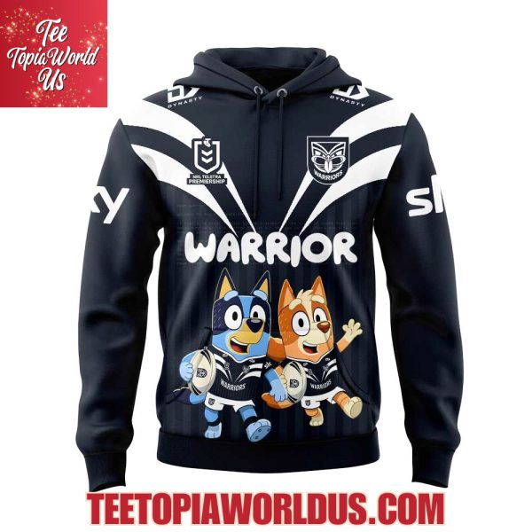 New Zealand Warriors x Bluey and Bingo Hoodie