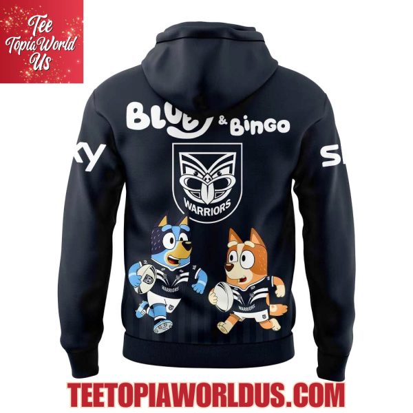 New Zealand Warriors x Bluey and Bingo Hoodie