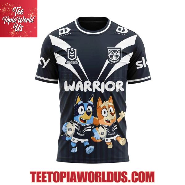 New Zealand Warriors x Bluey and Bingo Hoodie