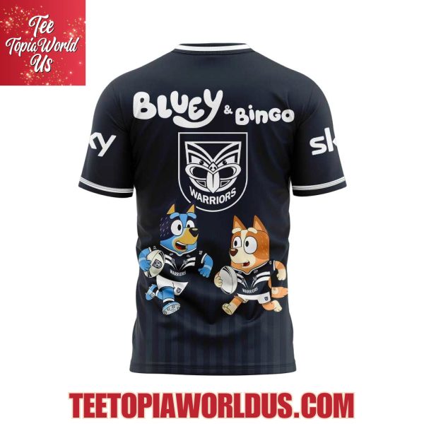 New Zealand Warriors x Bluey and Bingo Hoodie
