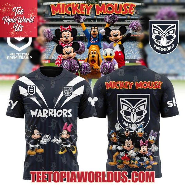 New Zealand Warriors x Mickey Mouse T-Shirt, Hoodie