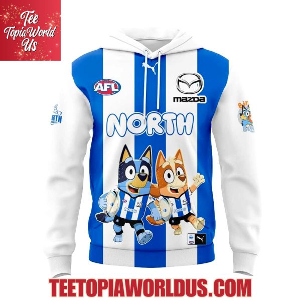North Melbourne Kangaroos Bluey and Bingo Hoodie